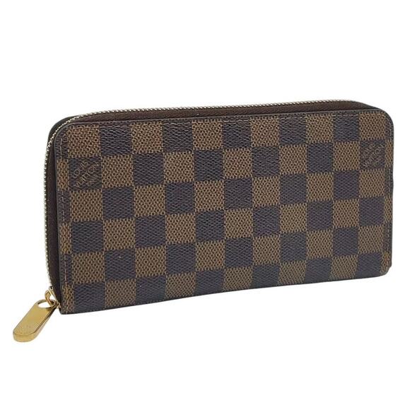 Louis Vuitton Vintage Damier Ebene Compact Sarah Wallet W/Box Zip Around - Picture 13 of 16